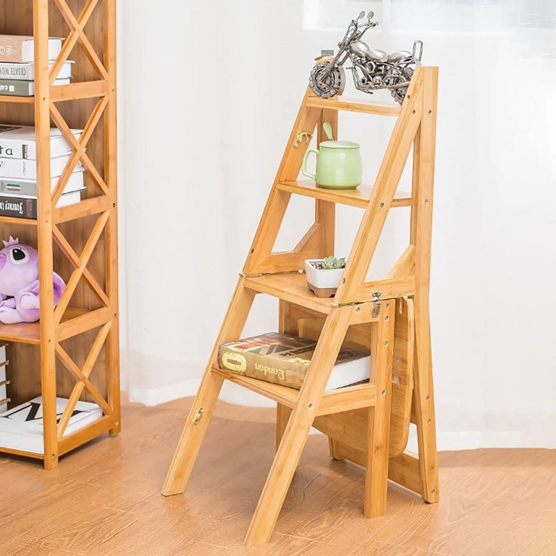 كرسي و سلم البامبو - 5