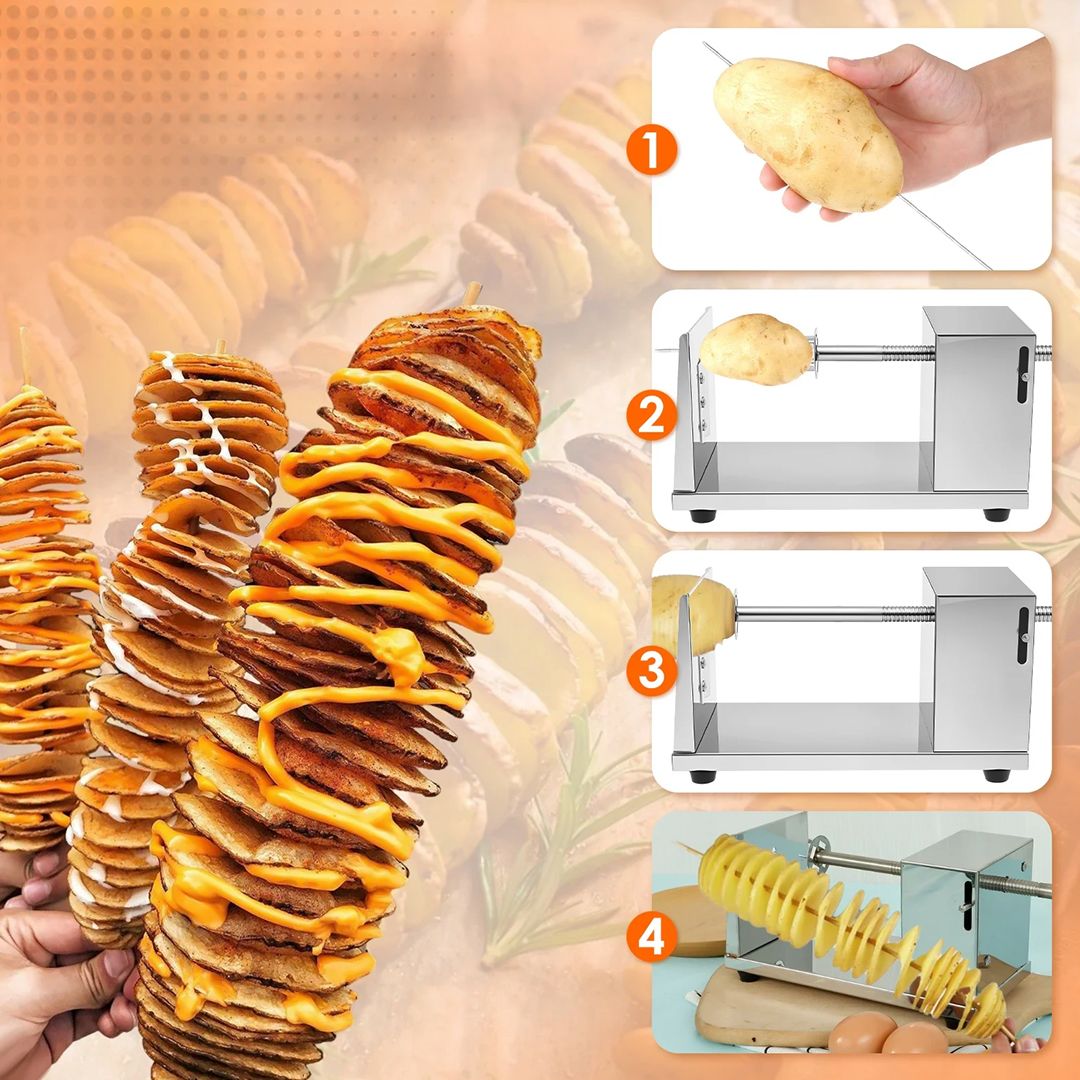 ماكينة تقطيع البطاطس اللولبية - 9