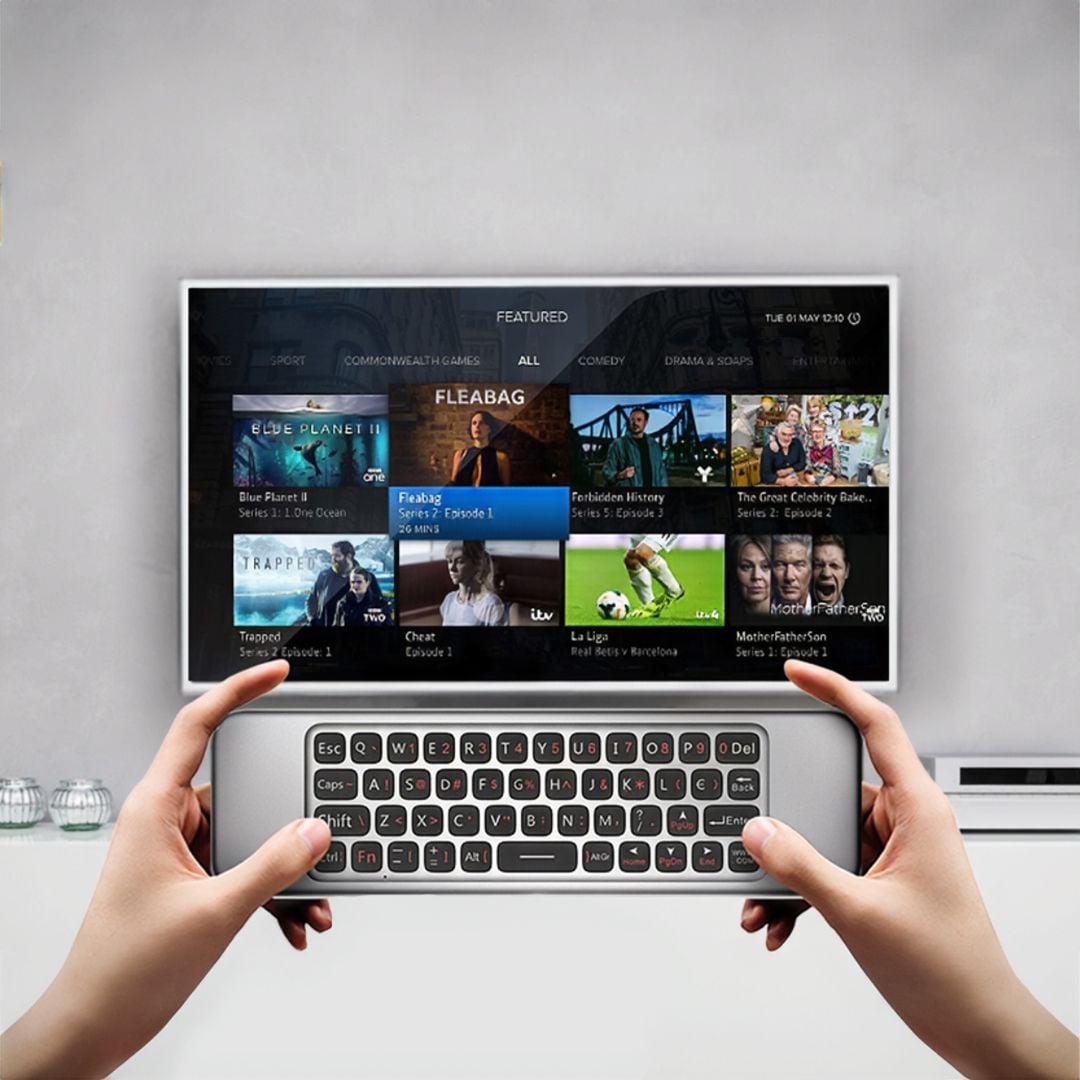 ريموت لاسلكي مع كيبورد للتحكم بشاشة التلفاز - 4