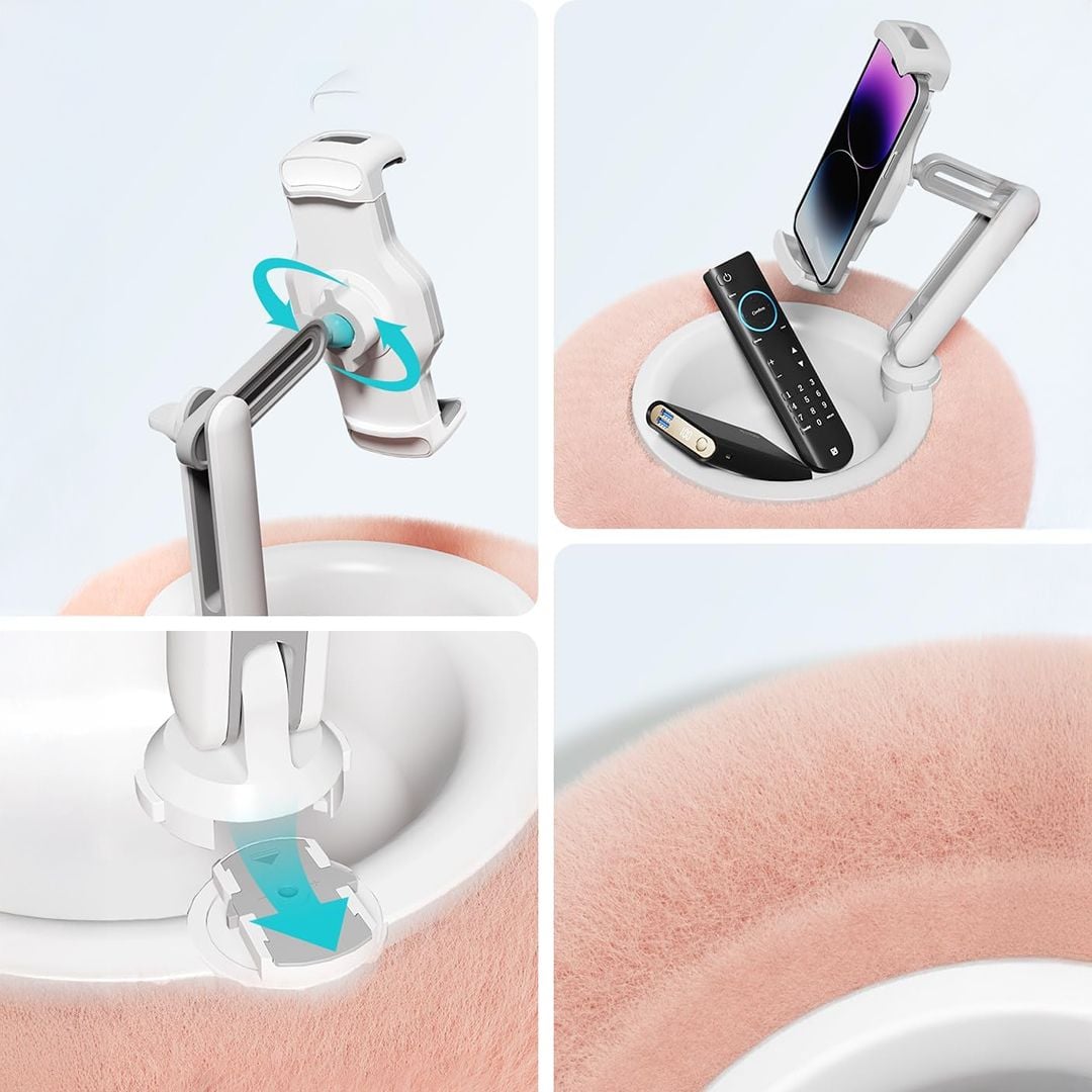 حامل هاتف مع قاعدة تسالي و مشروبات - 7