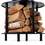  موقد الحطب الخارجي مع مساحة تخزين - 7