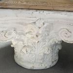 طاولة وسط بقاعدة انتيك حجرية - 7