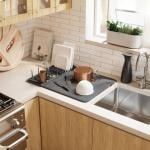 رف وبساط تجفيف الأطباق - 16