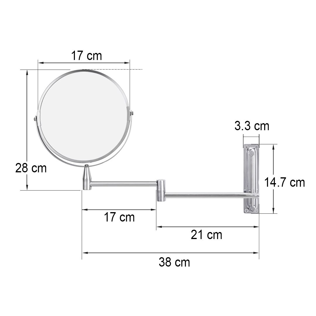Rotatable Bathroom Wall Mirror product thumbnail 13