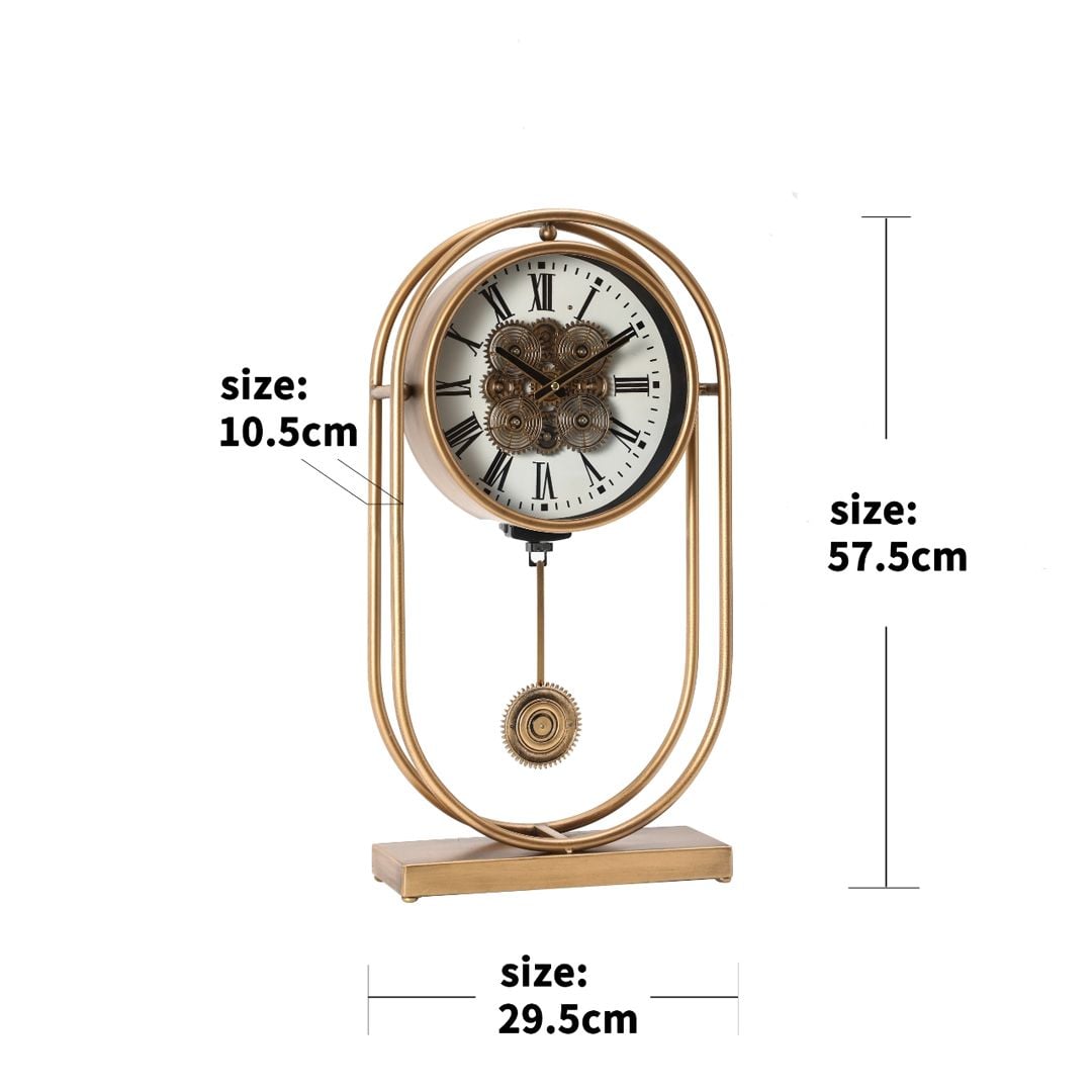 Luxury Gear Pendulum Decorative Clock product thumbnail 15
