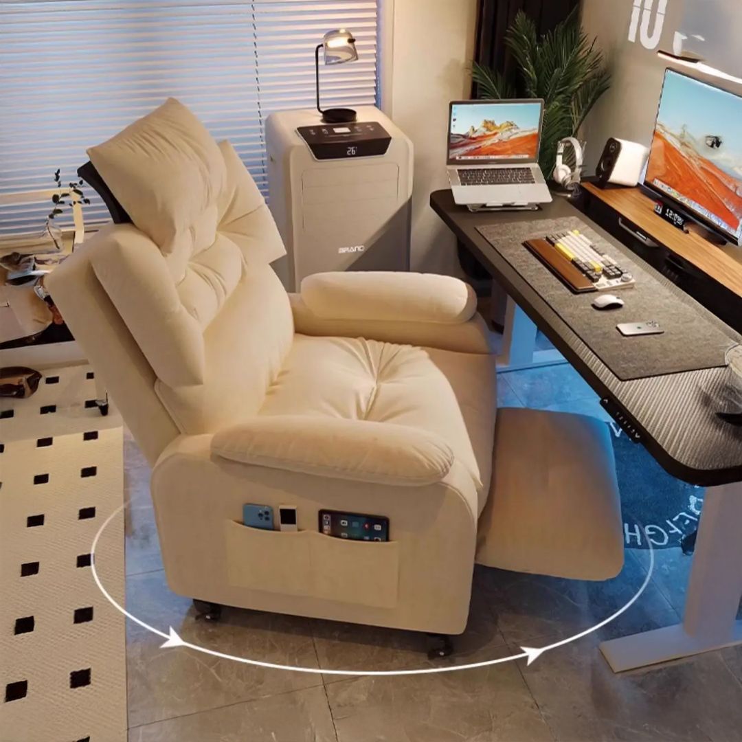 ريكلاينر مكتبي فاخر مع عجلات - 17