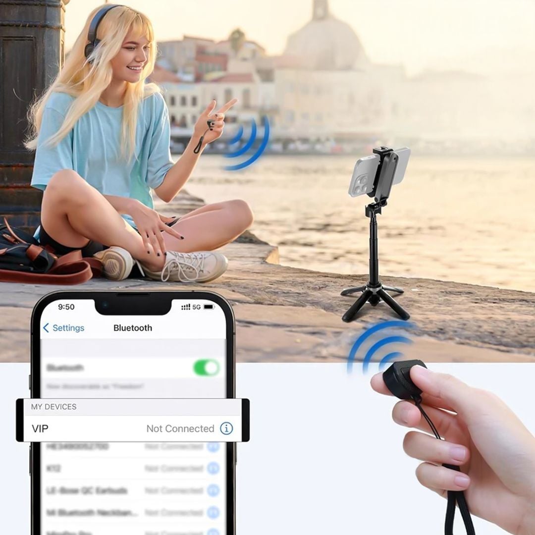 Mini Selfie Stick with Tripod - 4