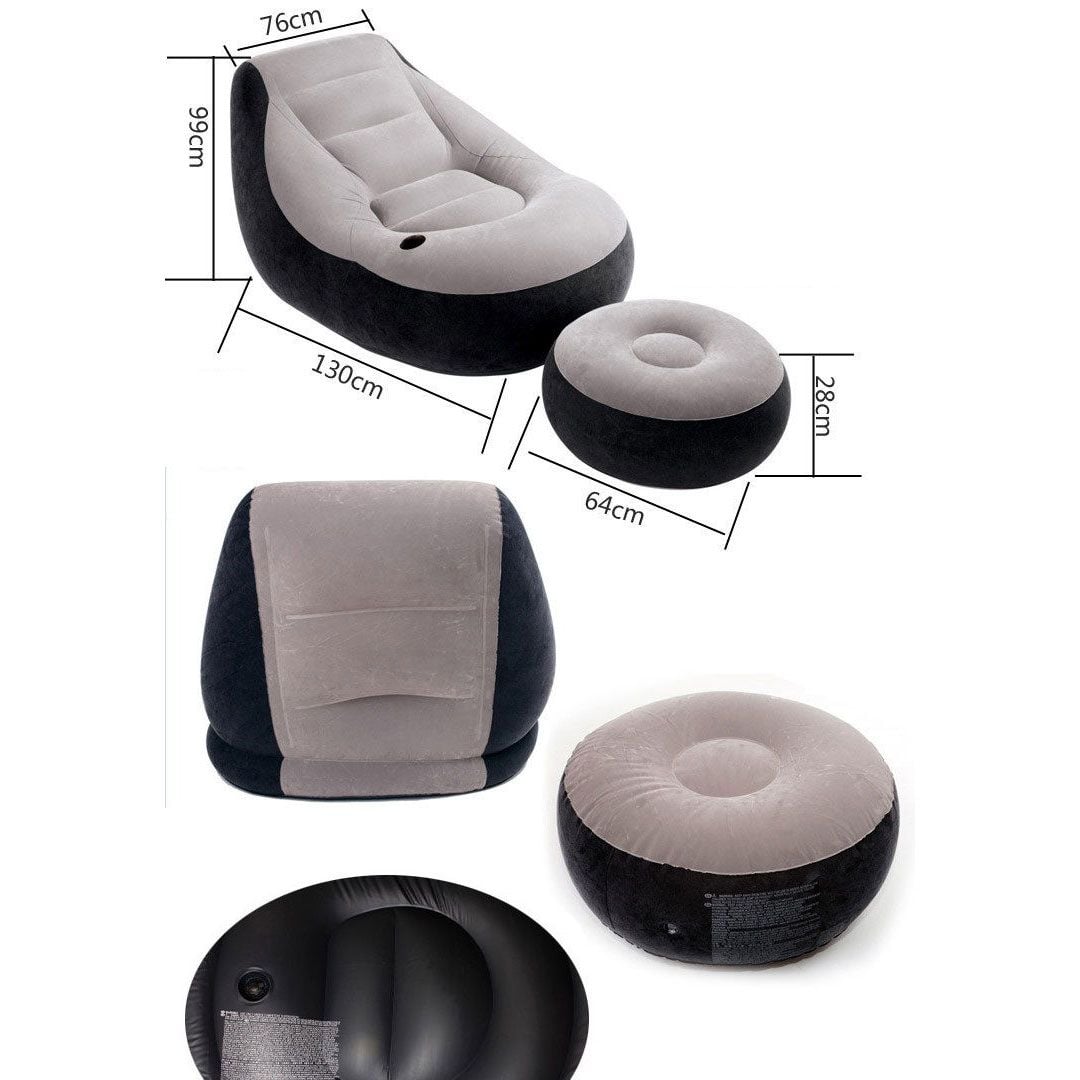 Single Lazy Sofa Chair with Footstool product thumbnail 14