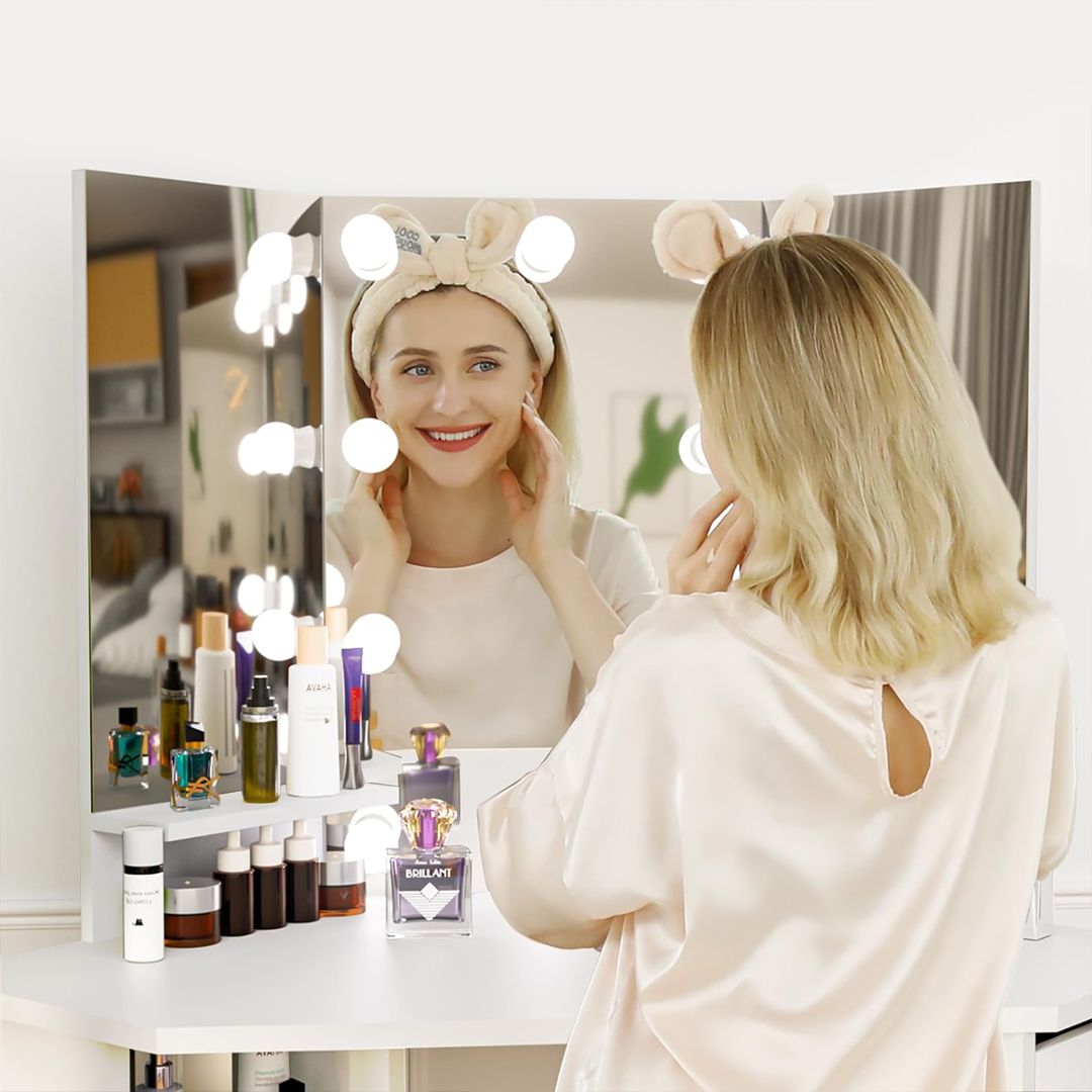 تسريحة بمرآة ثلاثية و خمس أدراج - 3