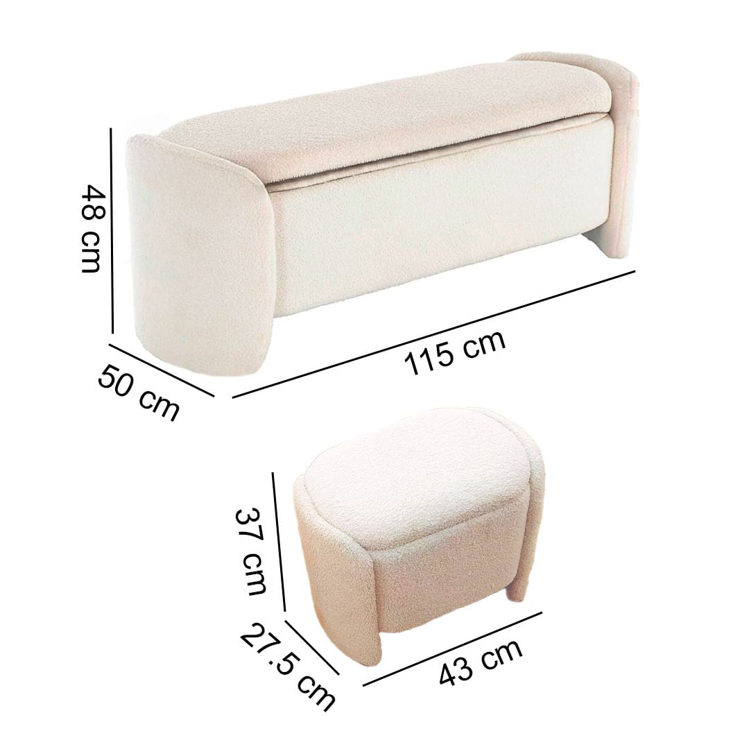 Bench Seat with Storage and Two Chairs product thumbnail 19