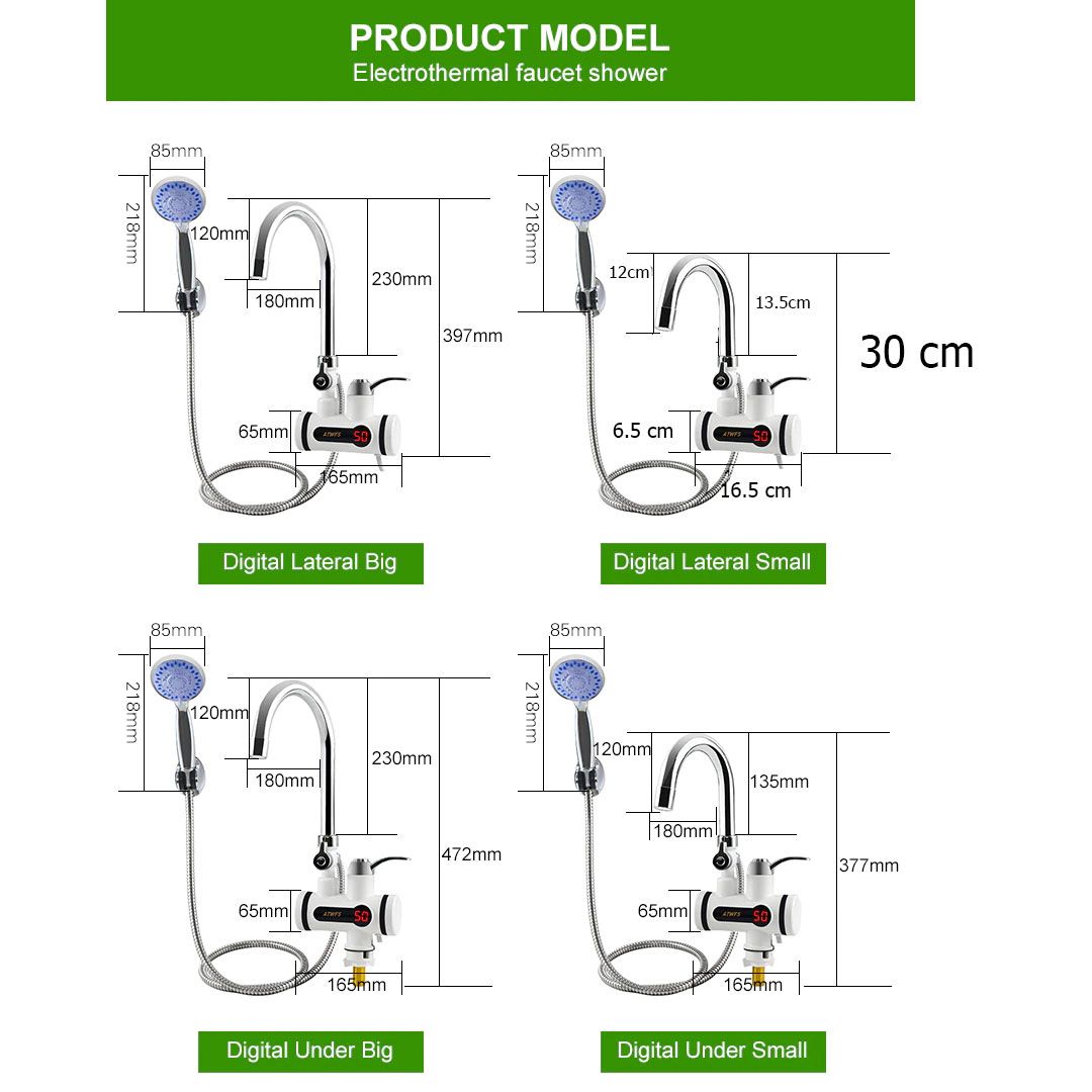 Electric Water Heater Faucet with hose product thumbnail 16