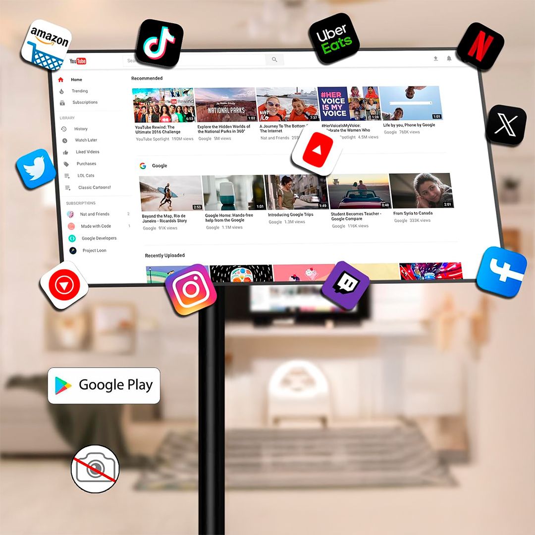 شاشة تفاعلية ذكية مع ستاند وكاميرا مدمجة 21.5 إنش - 8