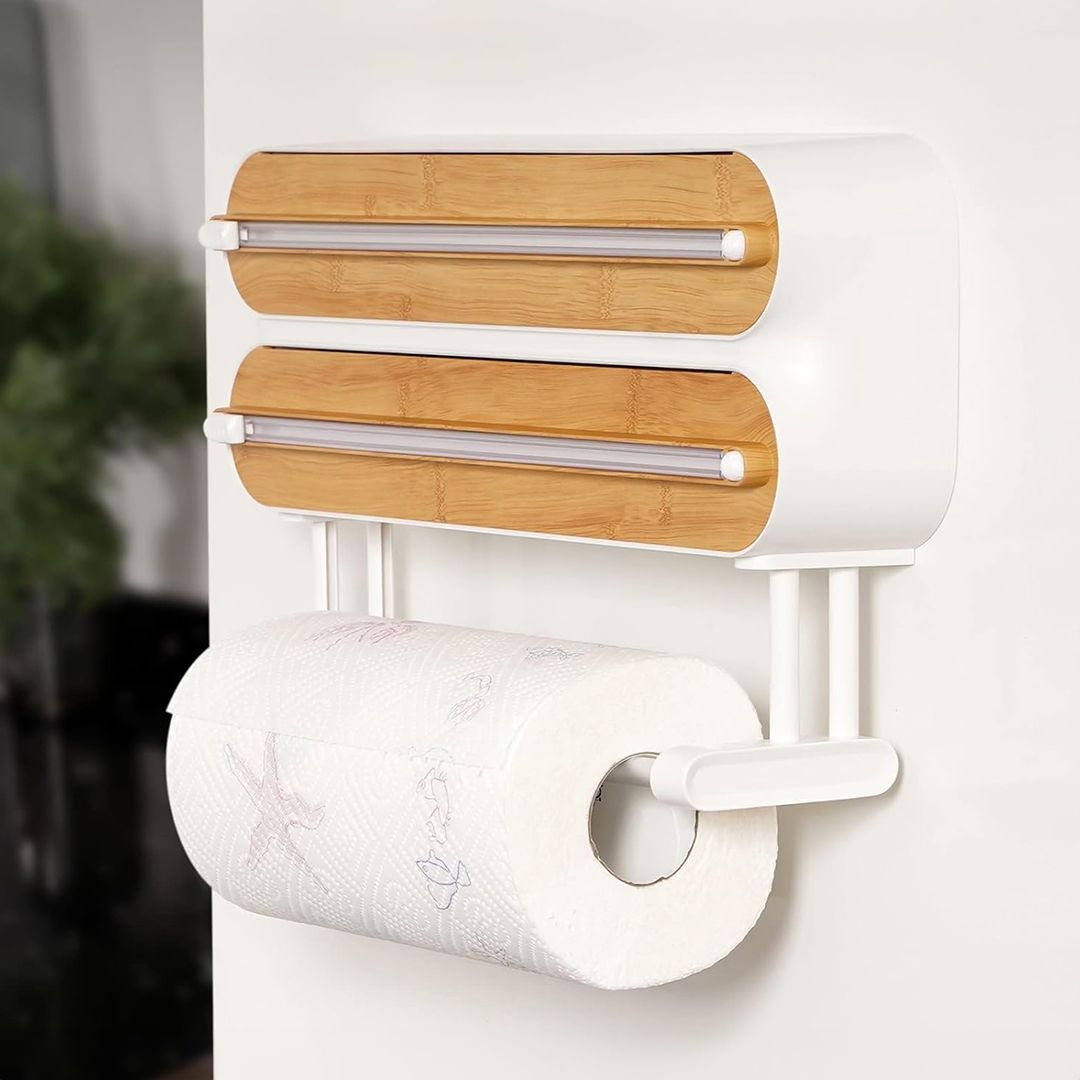 موزع تغليف مزدوج مع حامل للمناديل - 14