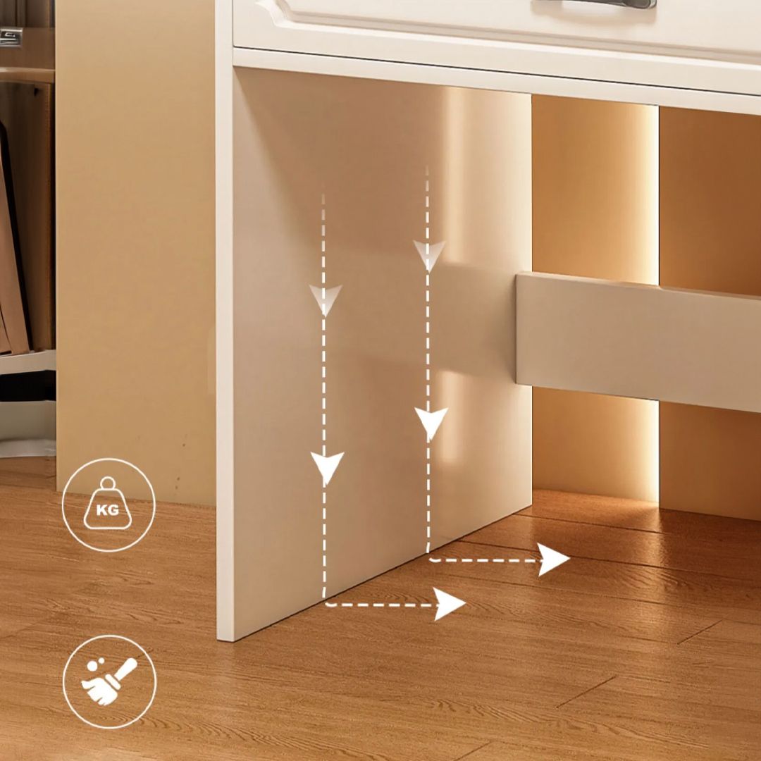 Modern Dressing Table With LED Mirror and Chair product thumbnail 10