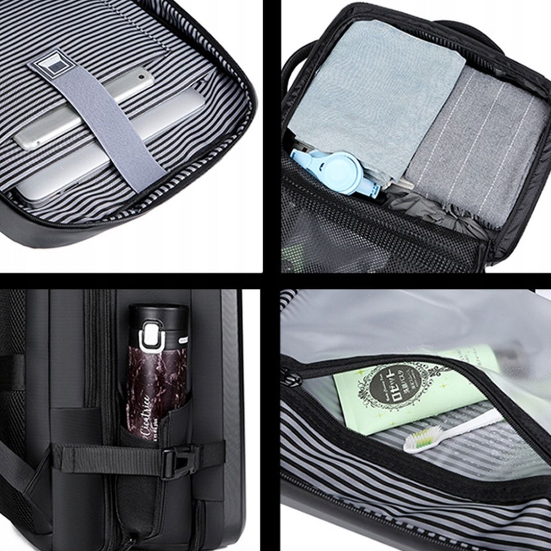 Double Backpack With USB Charging Feature product thumbnail 8