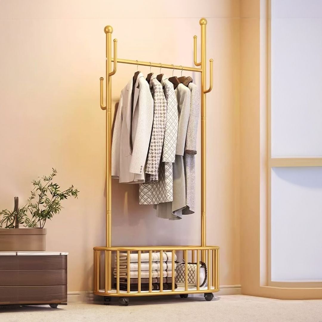 Clothes Stand with Wheels and Basket product thumbnail 17
