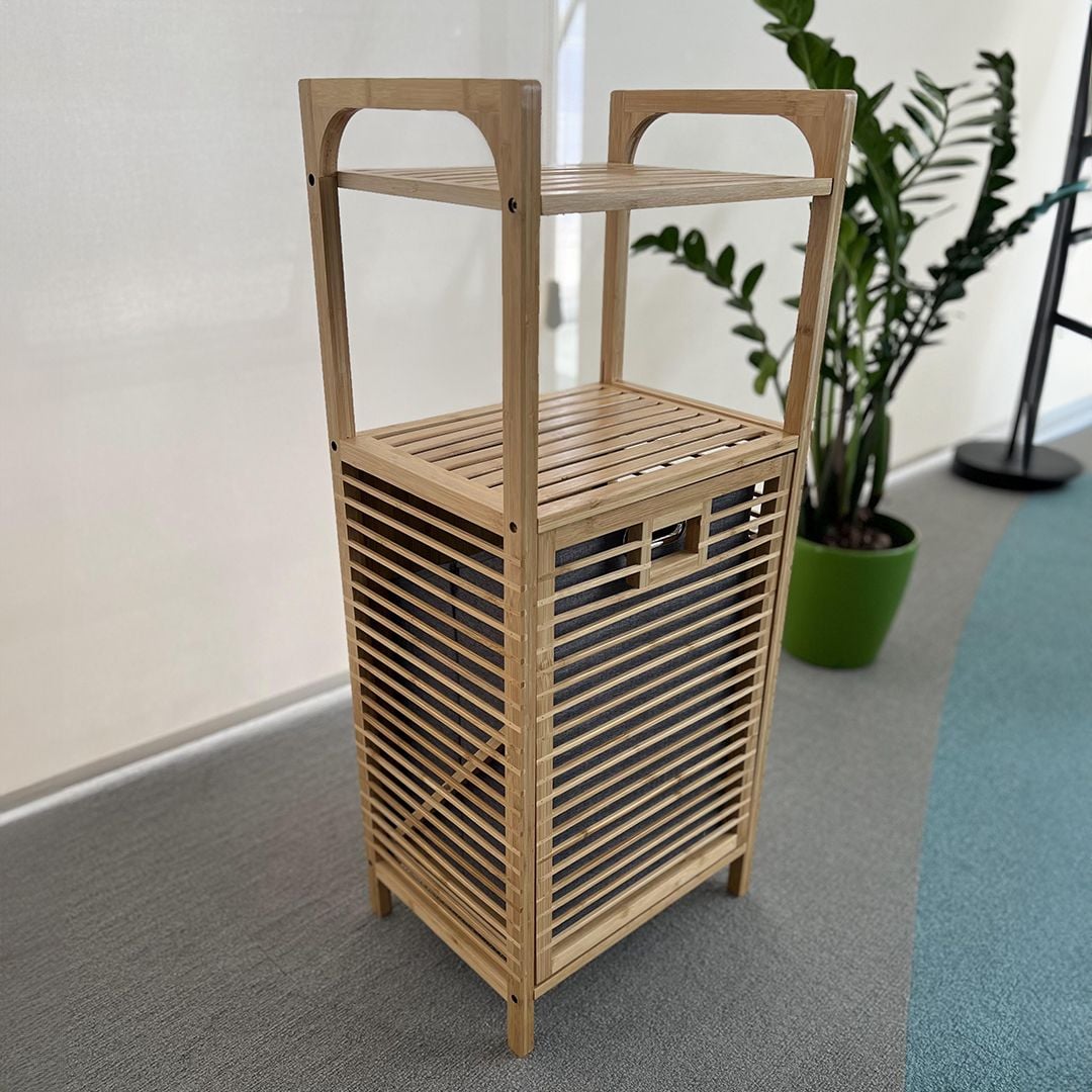 Laundry Basket with Wooden Shelves product thumbnail 3