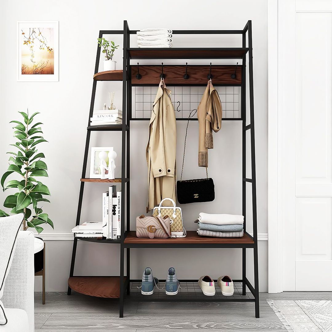 Coat Hanger with Shelves
