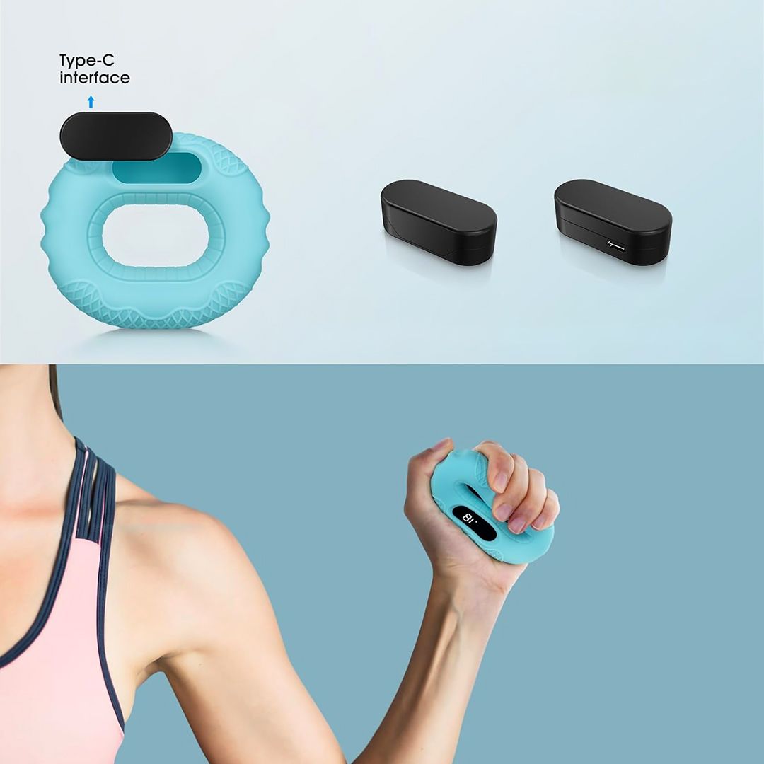 مقبض تمرين عضلات اليد بعداد رقمي - 5