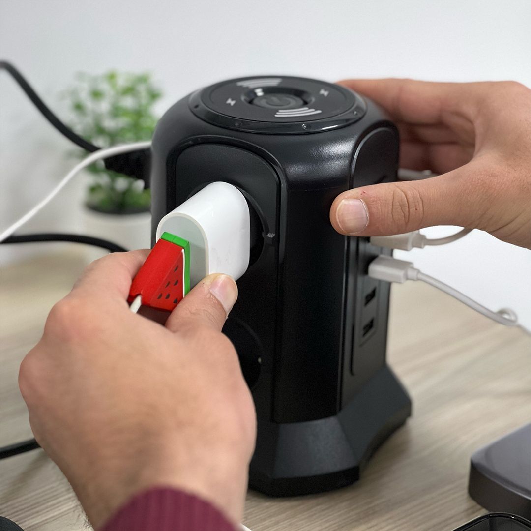 Multiple Power Socket with Wireless Charging B product thumbnail 3