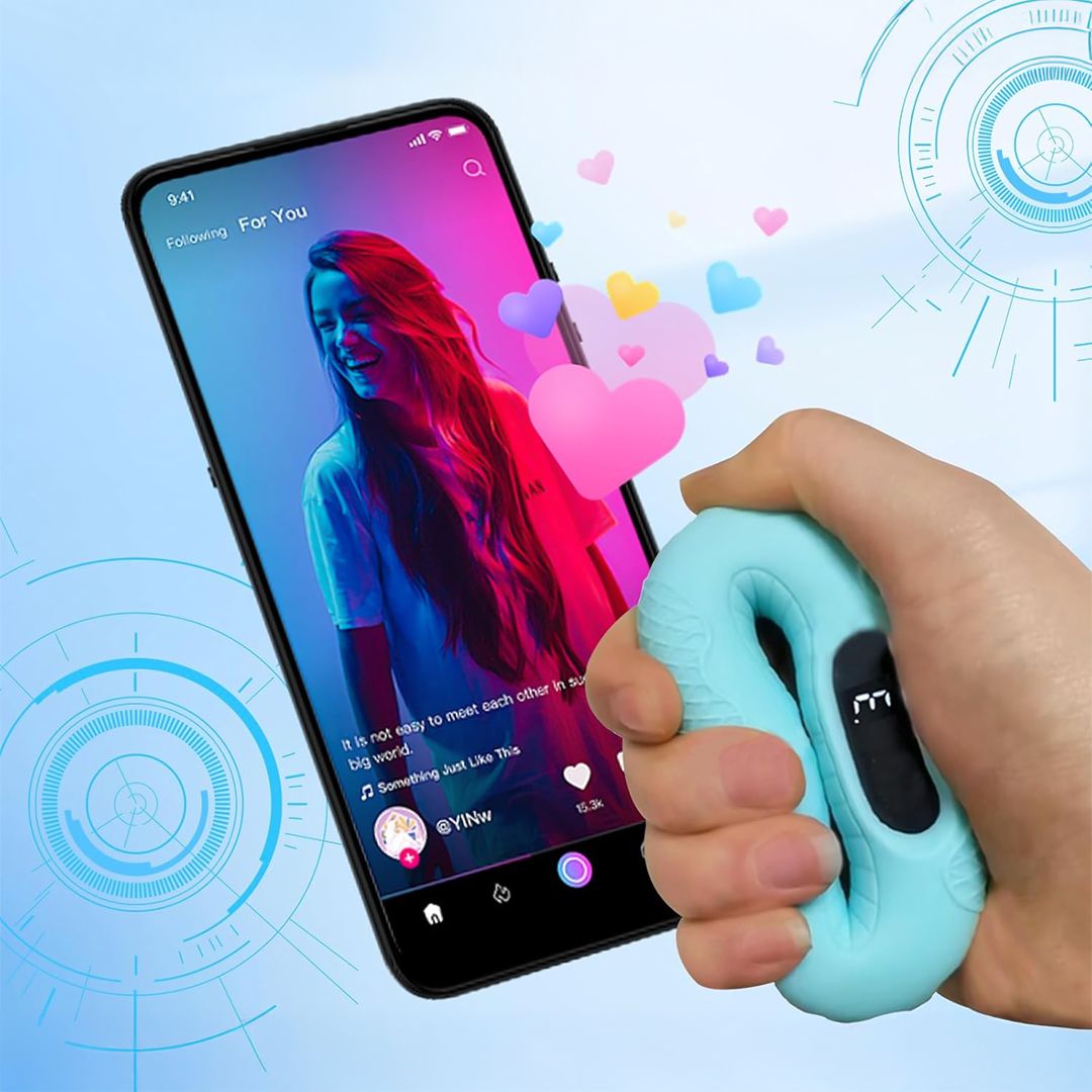 مقبض تمرين عضلات اليد بعداد رقمي - 1