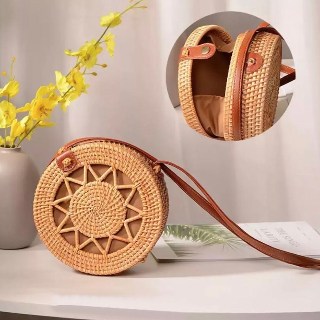 Handmade Rattan Shoulder Bag product thumbnail 5