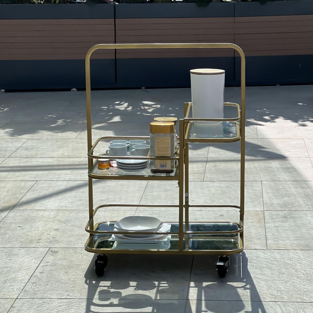 Metal hospitality trolley with wheels product thumbnail 18