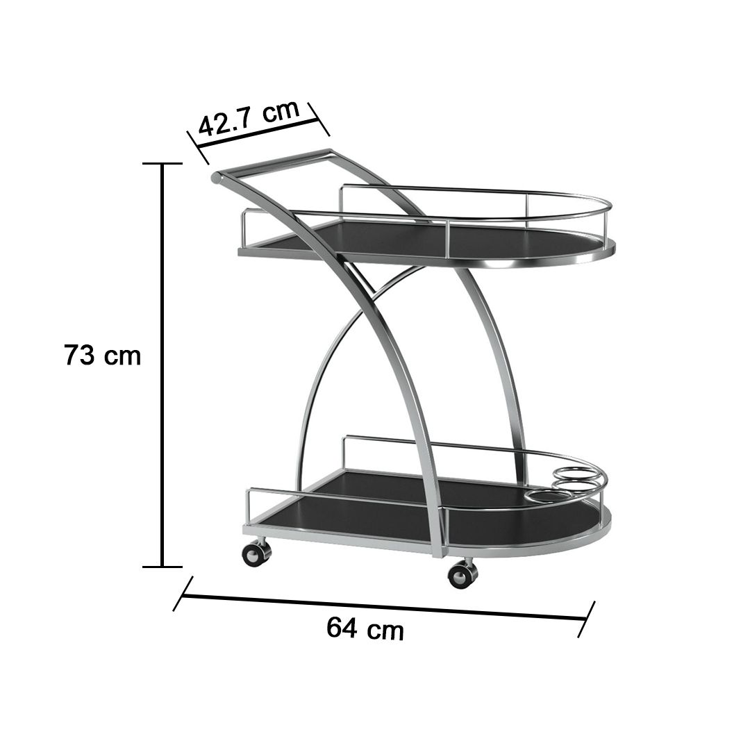 Bar Cart Stainless Steel Table product thumbnail 15