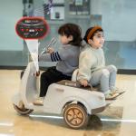 دراجة فيسبا كهربائية للاطفال بمقعد خلفي - 6