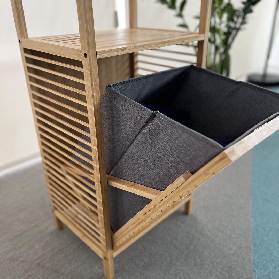Laundry Basket with Wooden Shelves product thumbnail 4