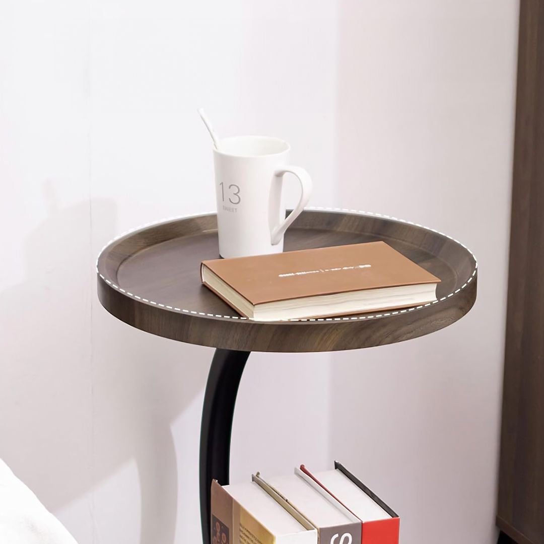 طاولة جانبية بتصميم دائري - 6