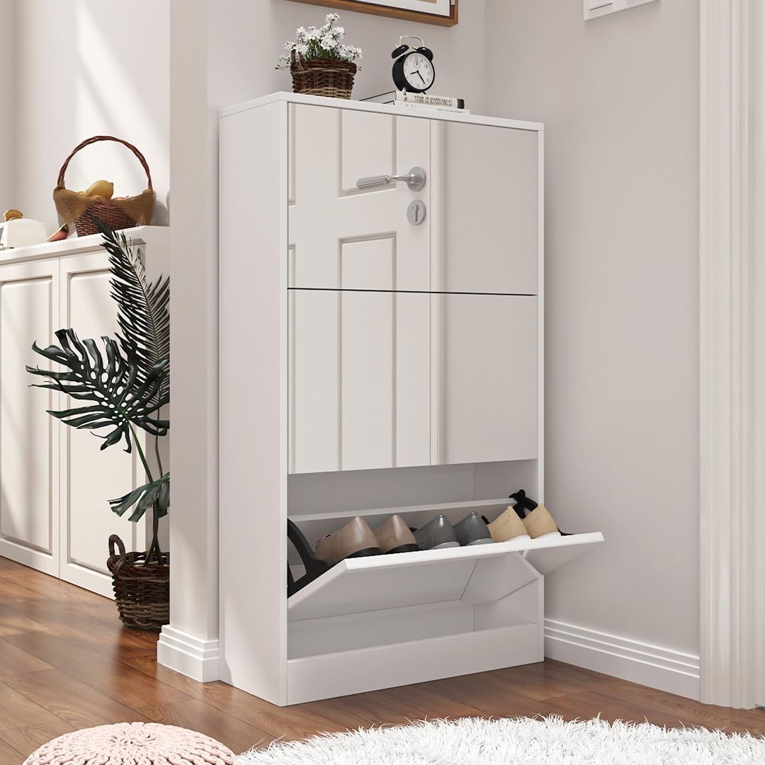 خزانة تنظيم الأحذية العصرية بمرآة - 13