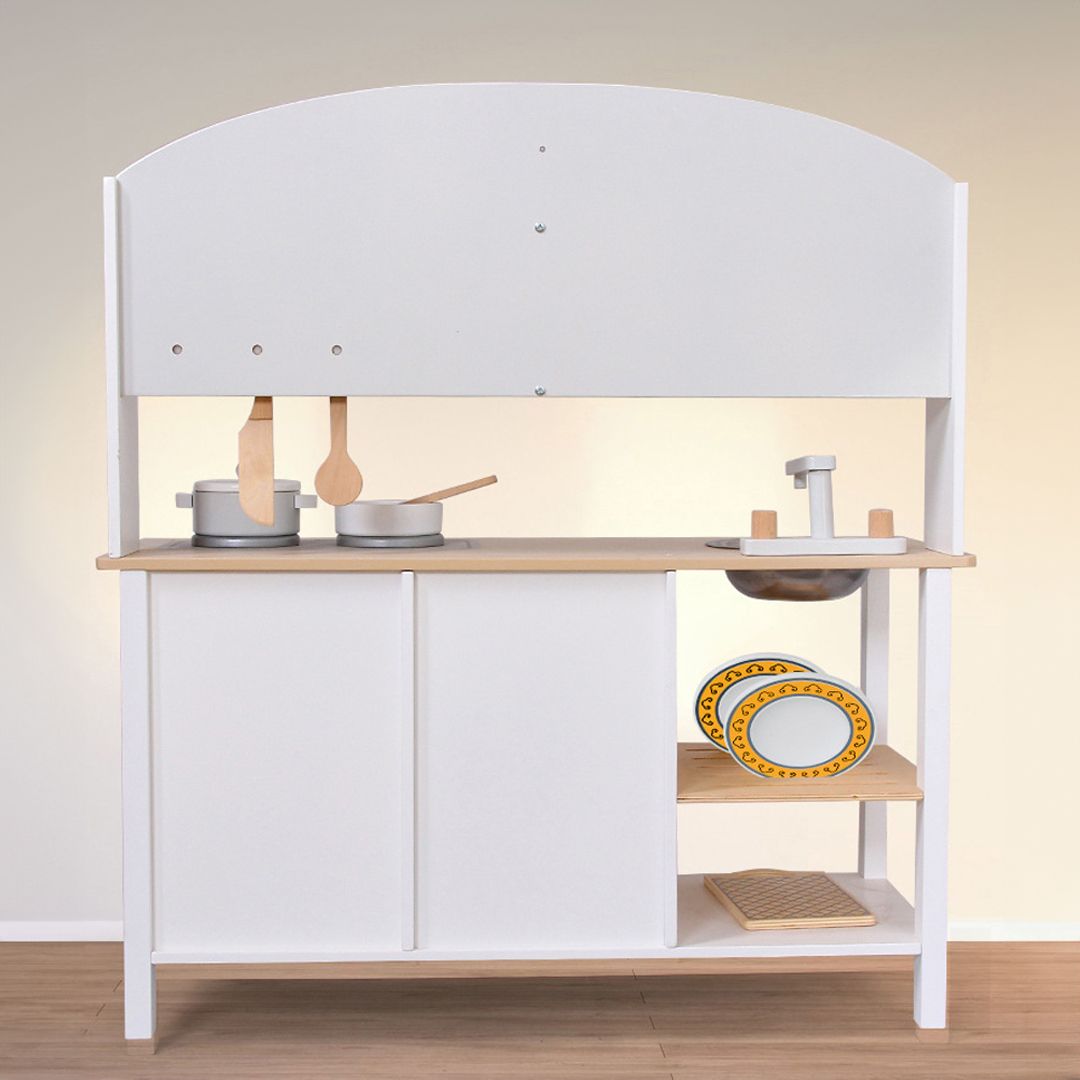 Wooden Children's Kitchen with Cooking Utensils product thumbnail 11