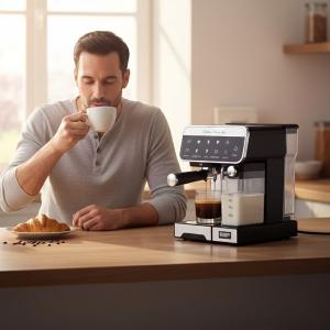 ماكينة إسبريسو DSP الاحترافية بضغط 20 بار - 3