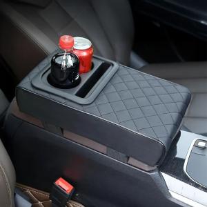 مسند مبطن فاخر للسيارة مع حامل أكواب - 5