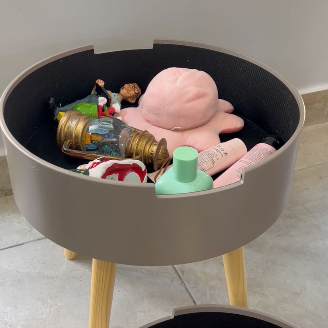 Round Side Table With Two Drawers product thumbnail 5