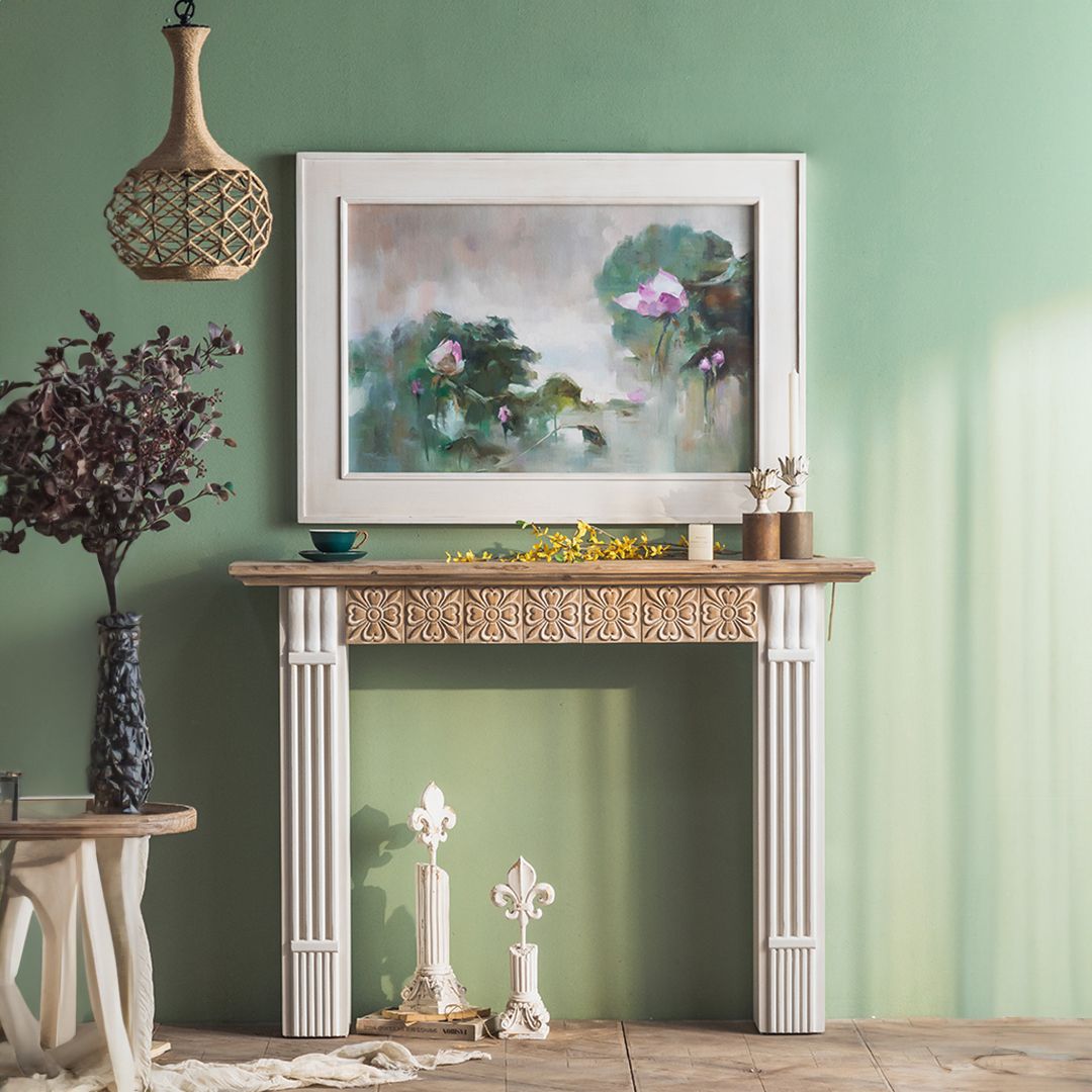 ديكور الموقد الخشبي بتصميم عصري - 8