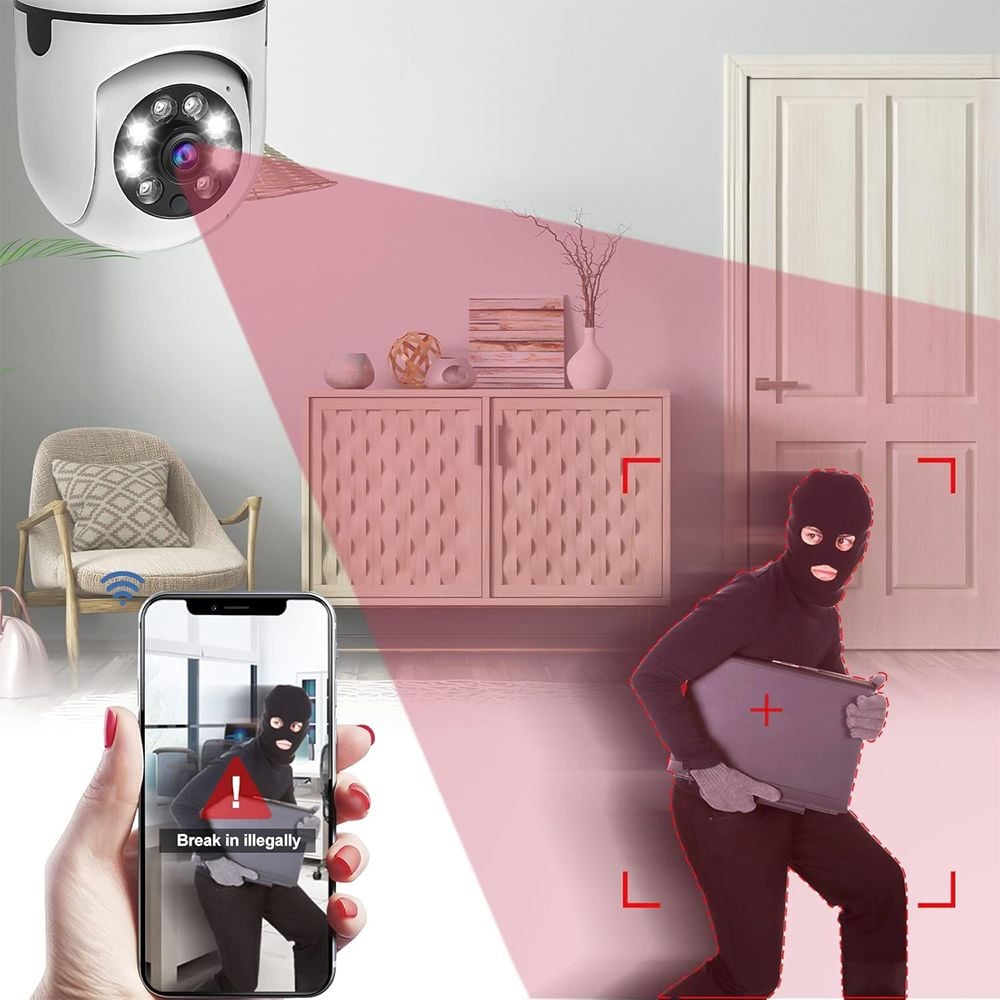 كاميرا مراقبة لاسلكية على شكل لمبة - 9