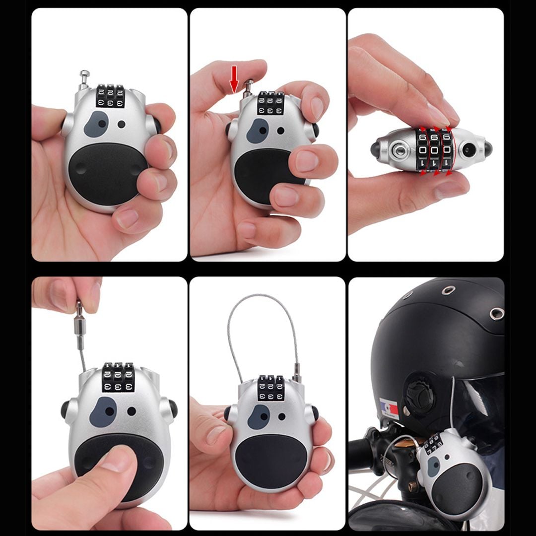 Lock With Password And Cable To Prevent Theft product thumbnail 12