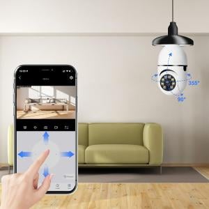 كاميرا مراقبة لاسلكية على شكل لمبة - 4