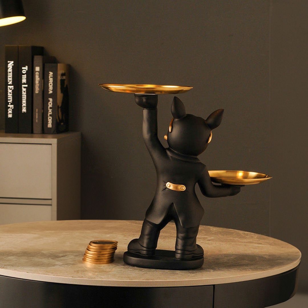 French Bulldog Statue with Tray product thumbnail 2