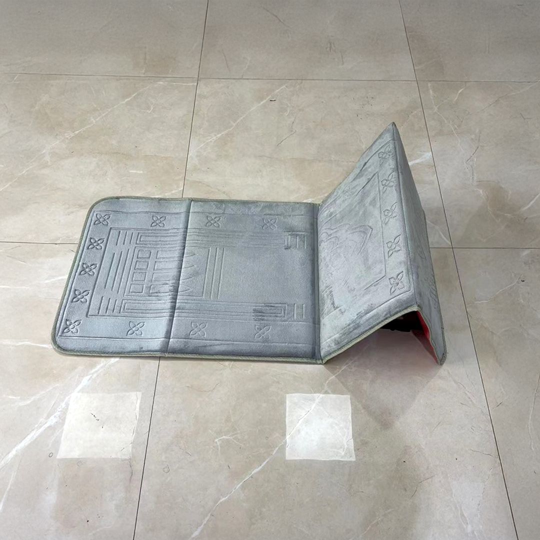 سجادة صلاة قابلة للطي مع مسند ظهر - 9