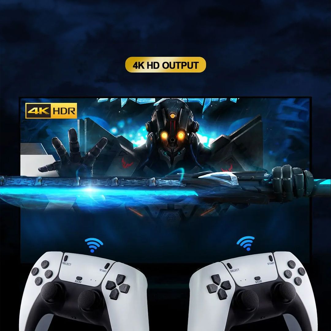 Video Game Console with Two Controllers - 2