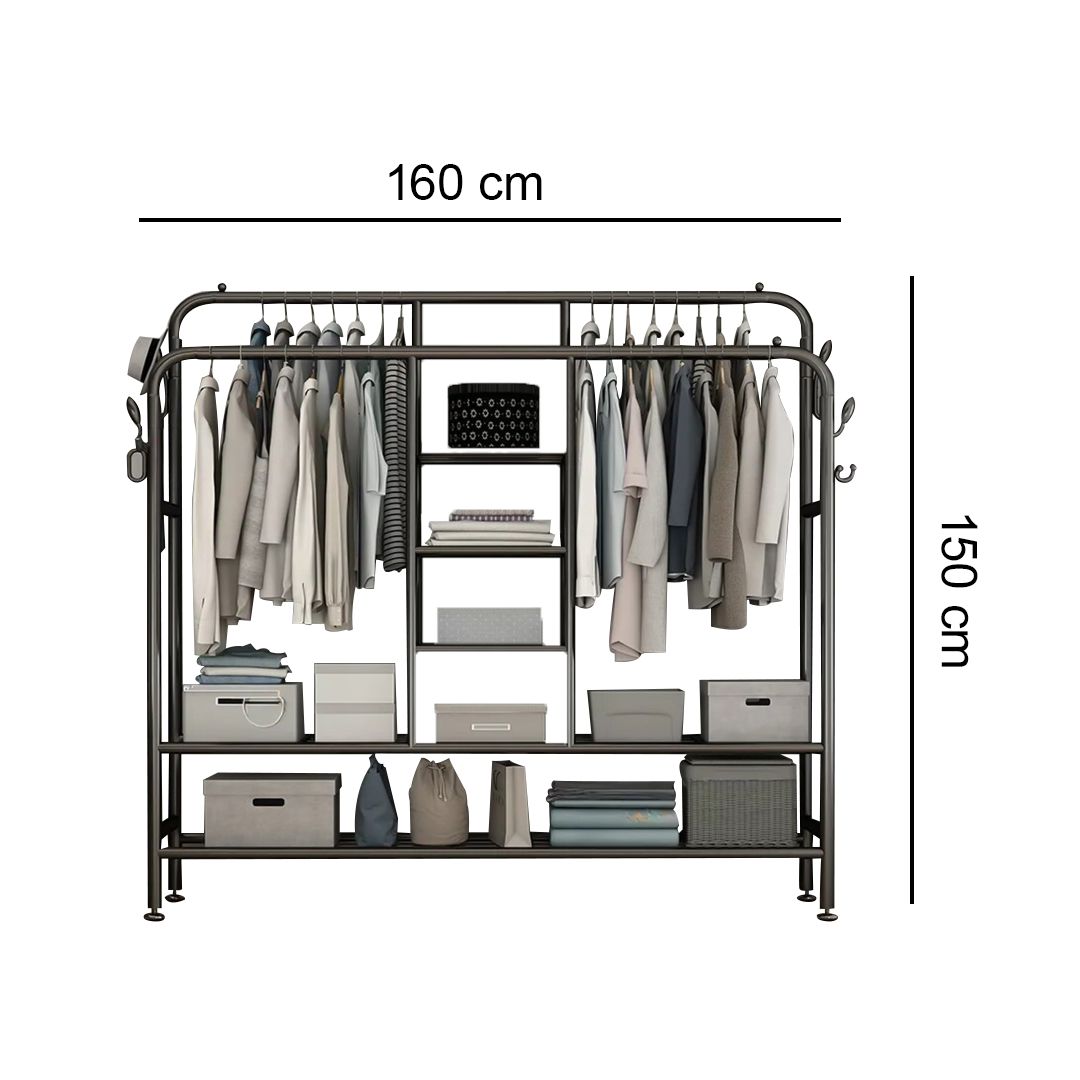 Clothes Stand With Shelves and Hanger product thumbnail 14