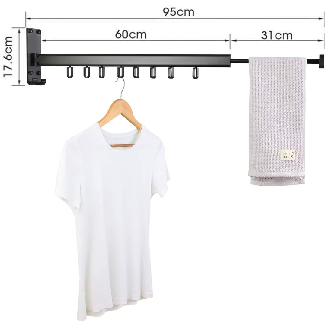 wall mounted clothes rack product thumbnail 5