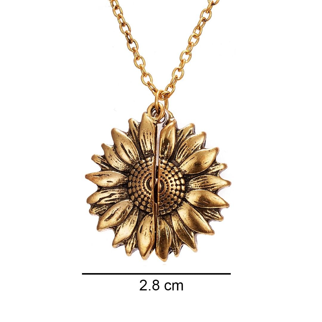 Gold Plated Sunflower Necklace product thumbnail 13