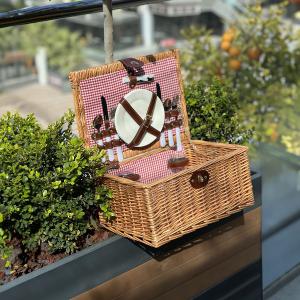 سلة النزهات المتكاملة من الراتان - 2