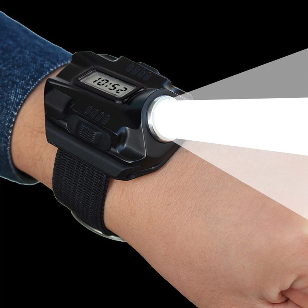 Rechargeable Wrist Watch With Flashlight product thumbnail 4