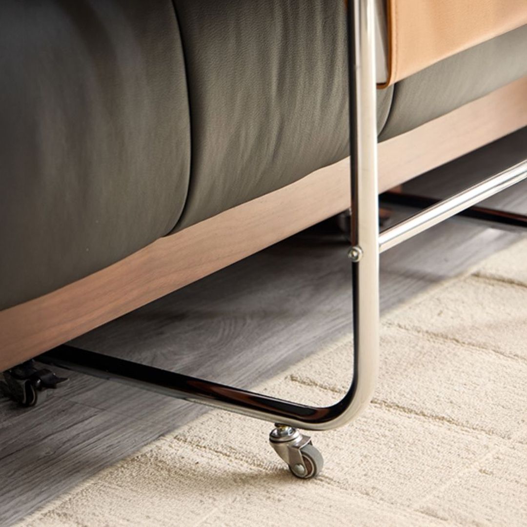 طاولة جانبية متحركة مع حامل للكتب - 10