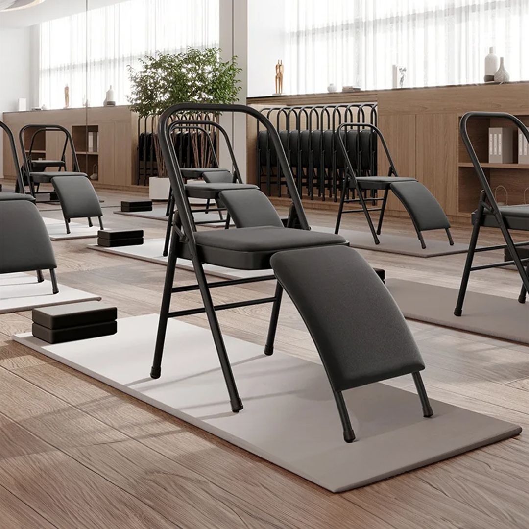 Foldable Yoga Chair with Lumbar Support - 4
